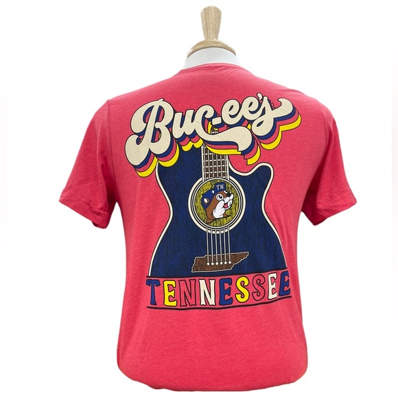 NEW Bucees t shirt size 3X Tennessee Guitar Red short sleeve tee NWT - Picture 1 of 7